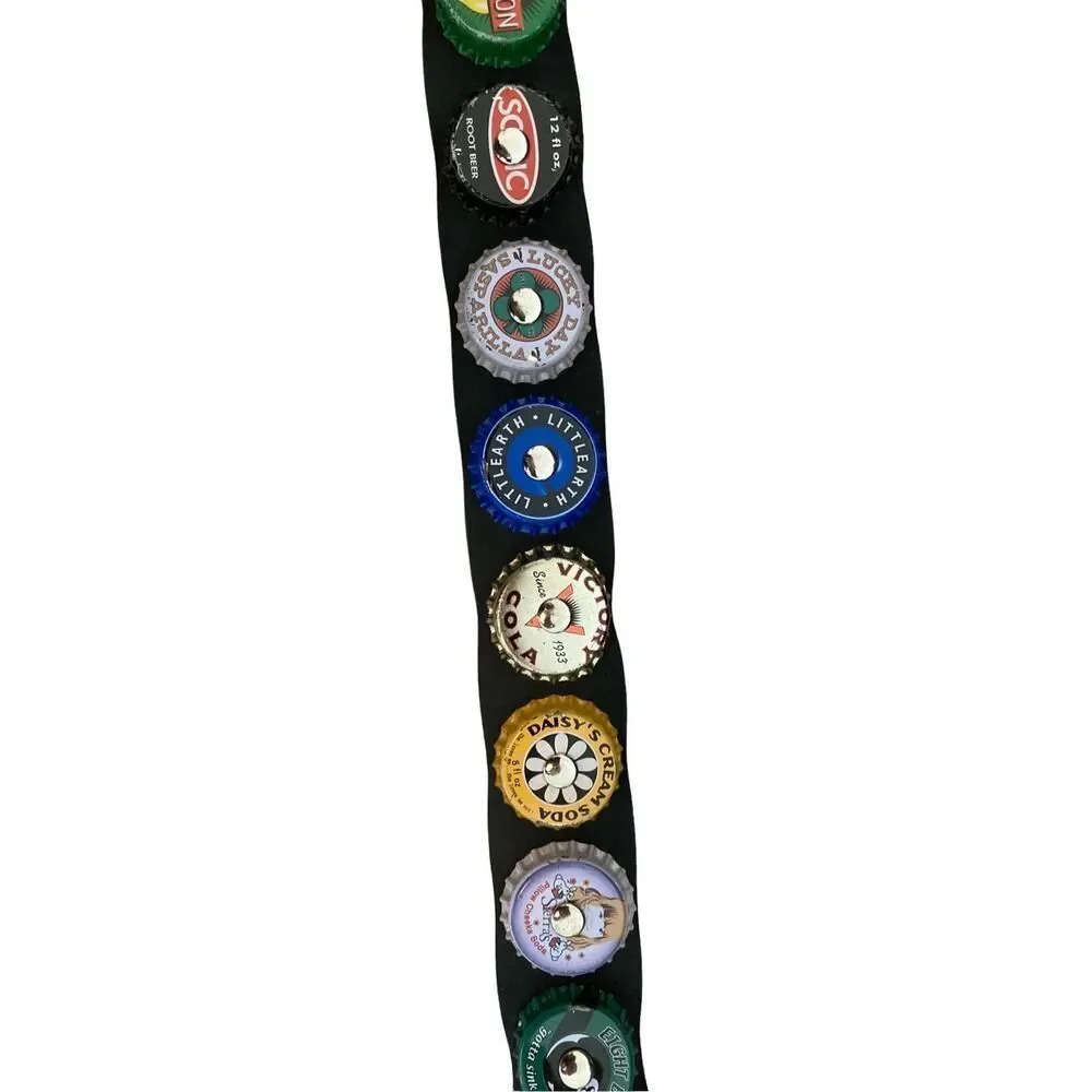 Vintage Y2K Little Earth Bottle Cap Seat Belt Multicolored Accessories Unique